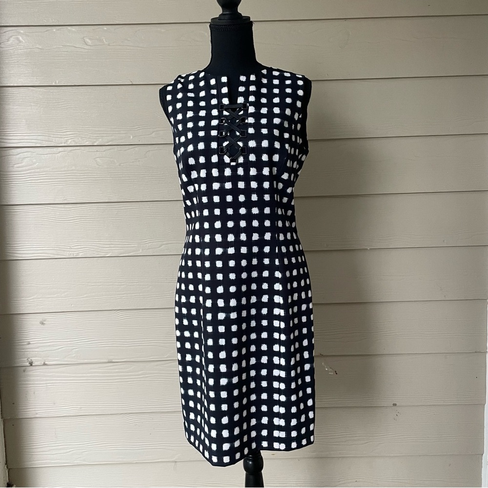 Tahari ASL Navy Dress